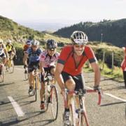  It's all smiles at the top of one of the hill climbs of Le Race, the 100km cycle event that starts in Christchurch and finishes in Akaroa. enthuse handled all the media and pr for this cycle event between 03 and 06 and assisted with marketing for the 06 event which saw a 65% increase in numbers.   © enthuse